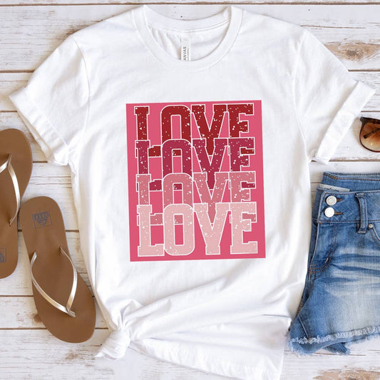 Love Love Love Valentine's Day Shirt