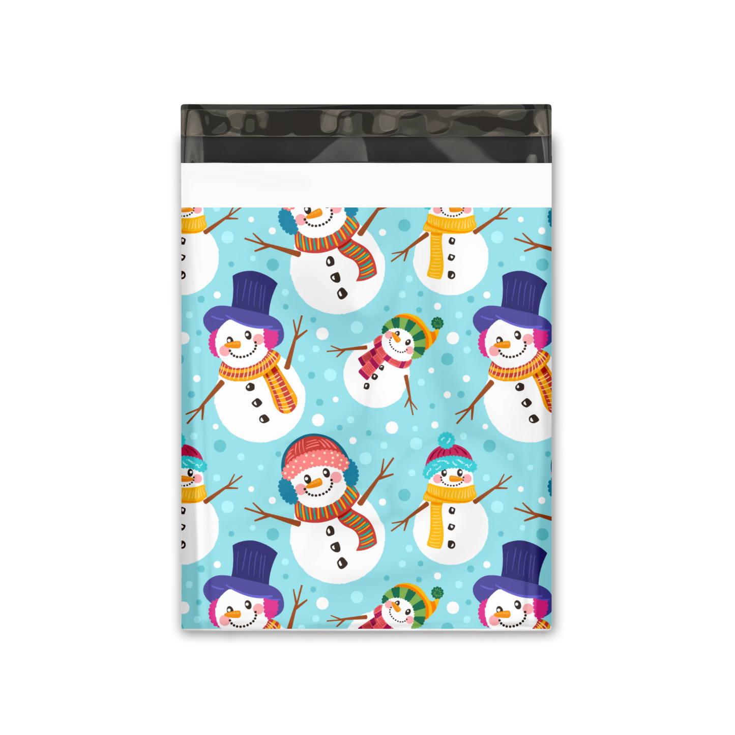 10x13" Poly Mailers - Snowmen