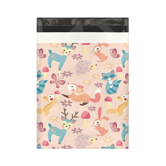 10x13" Poly Mailers - Woodland Critters