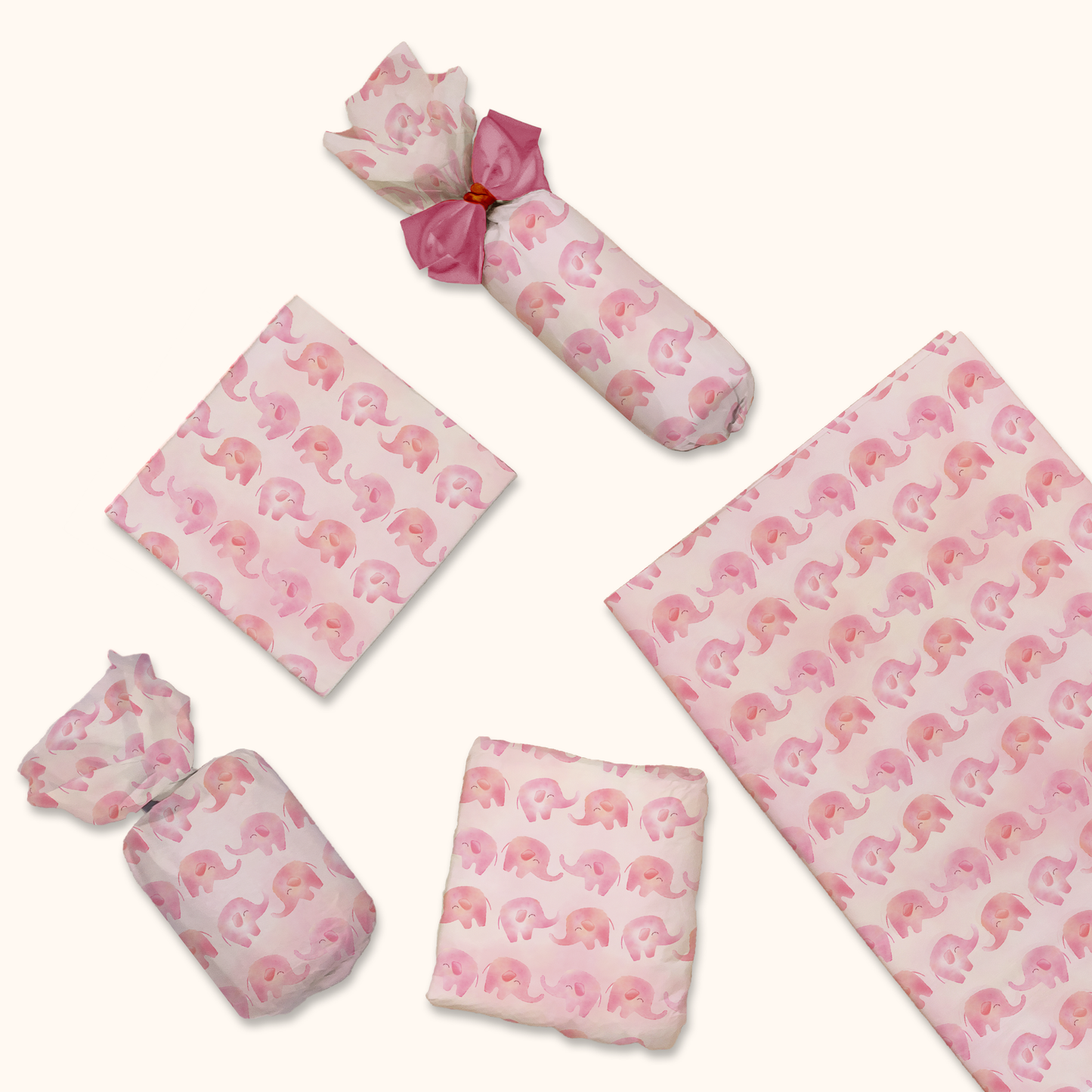 Pink Elephant Tissue Paper, Wrapping Paper