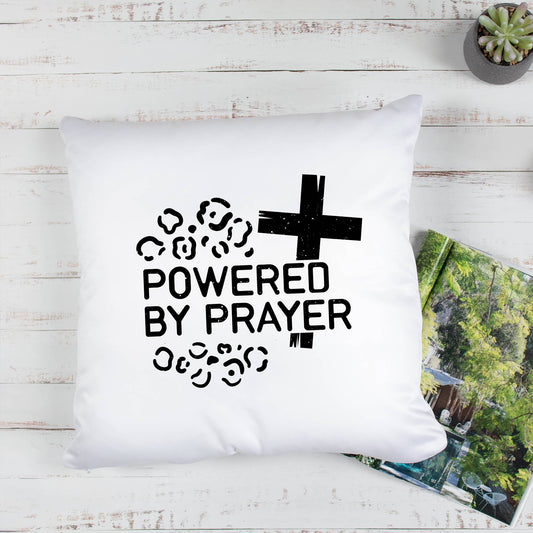 Powered By Prayer Pillow Case