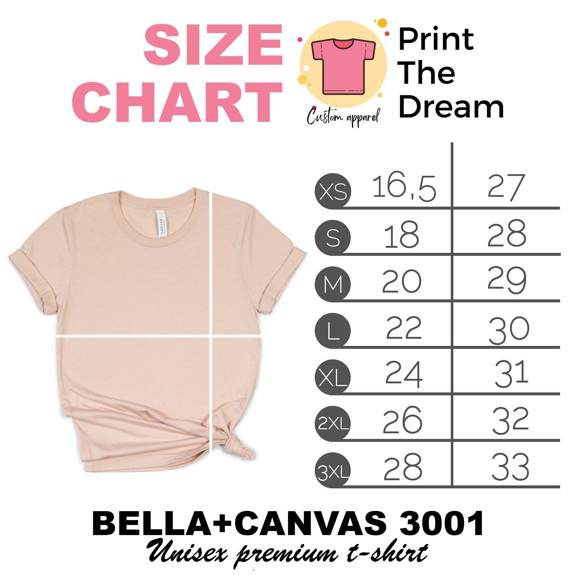 Bella + Canvas Unisex T-Shirt – Heather Prism Sunset, 4XL, Style 3001