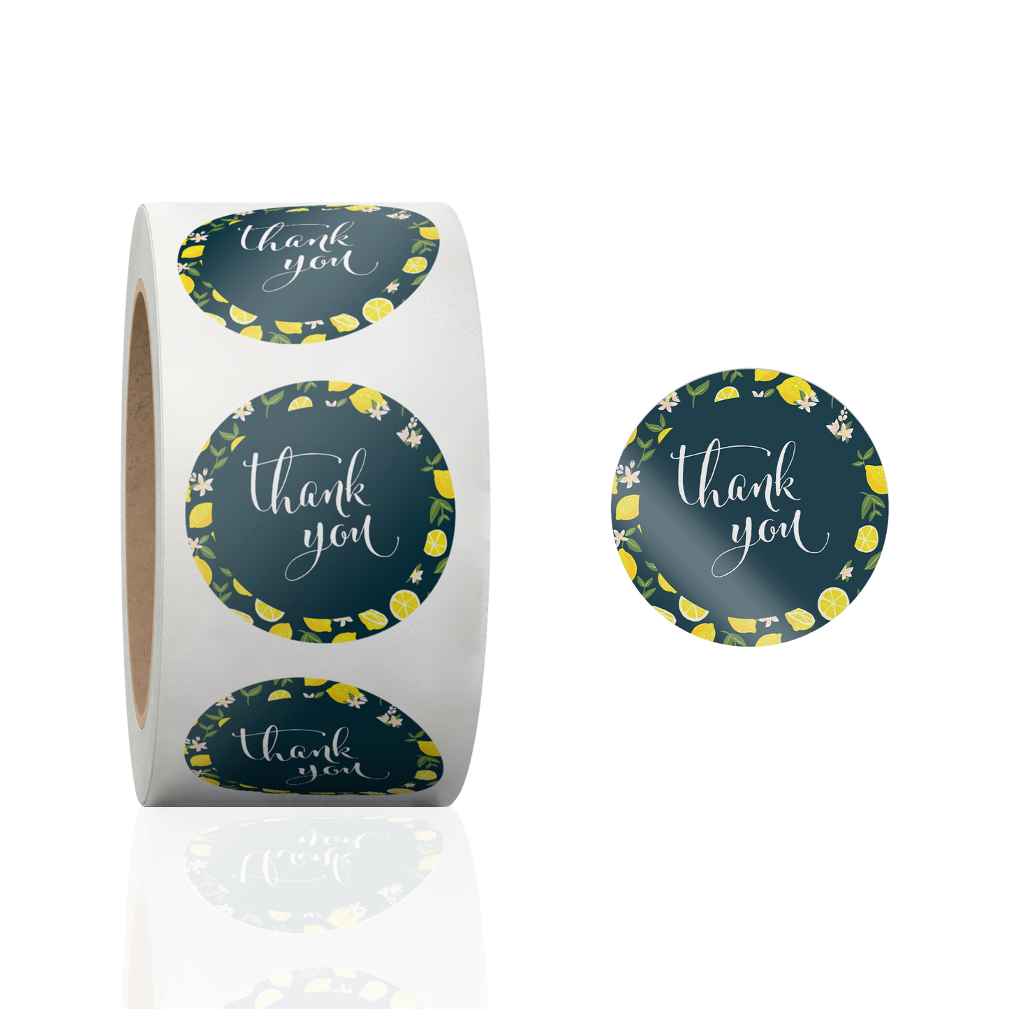 Lemons Thank You Stickers, Packing Stickers