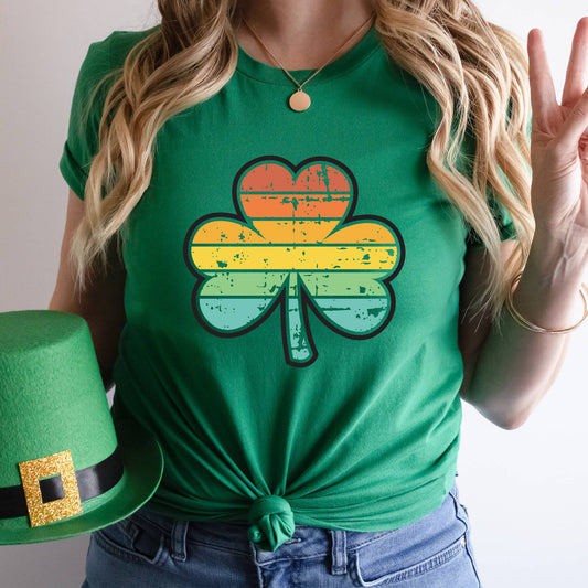 Retro Clover Patrick's Day Shirt