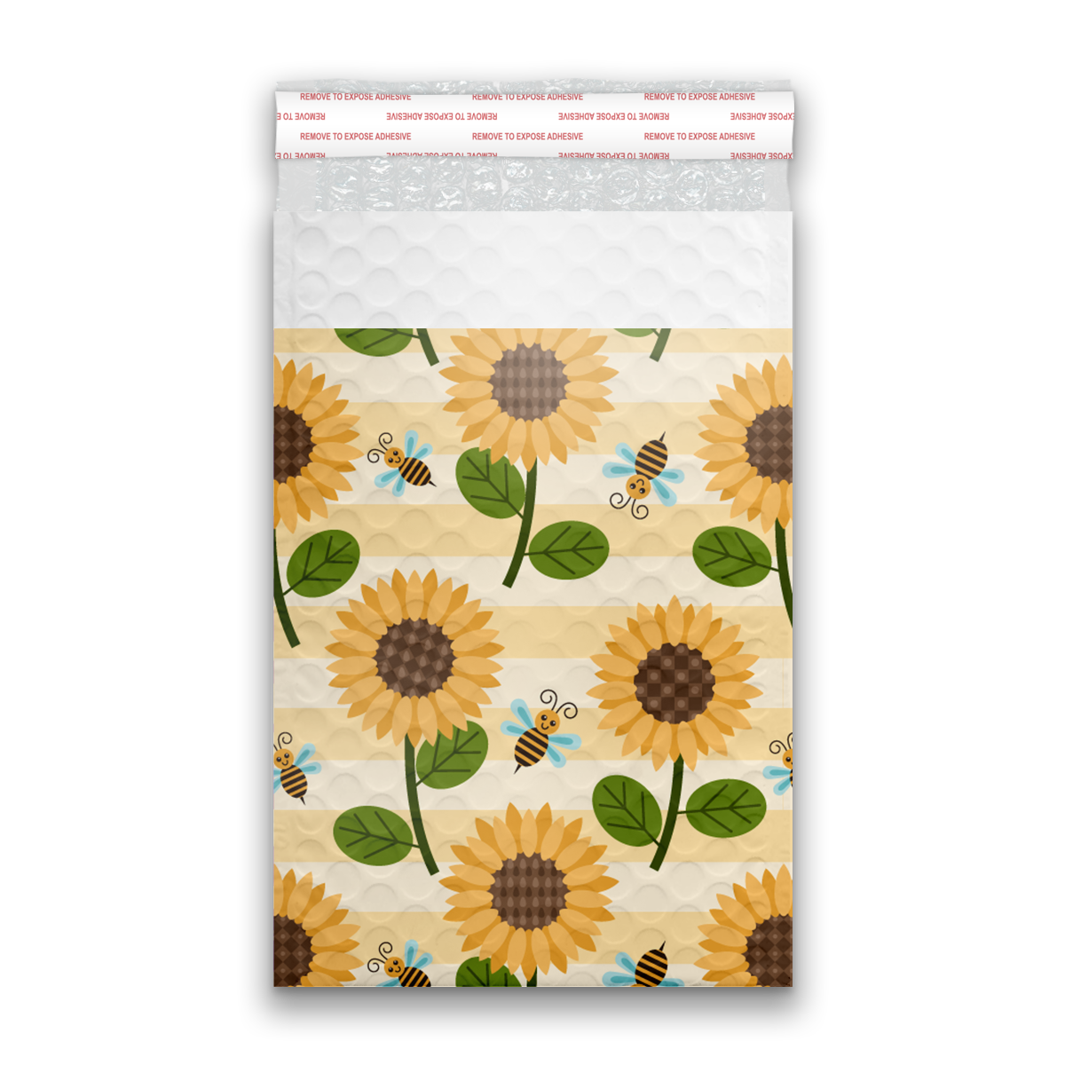 6x9" Bubble Poly Mailers - Sunflowers and Bees