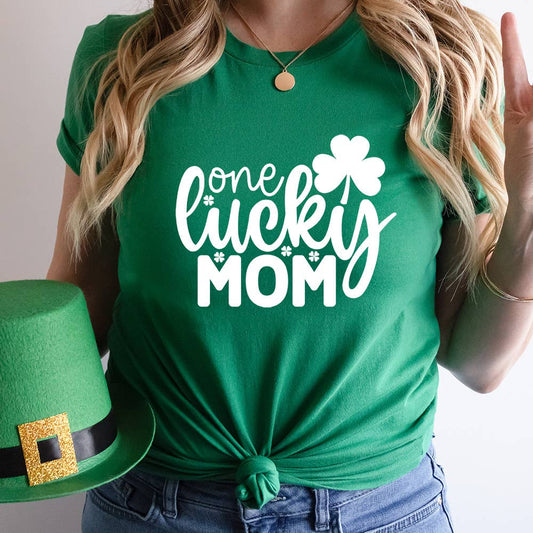 One Lucky Mom Patrick's Day Shirt