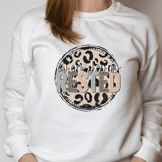 Even Jesus Rested Long Sleeved Shirt