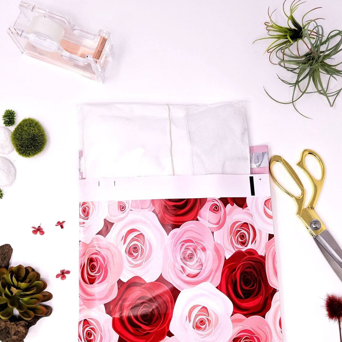 10x13" Poly Mailers - Roses