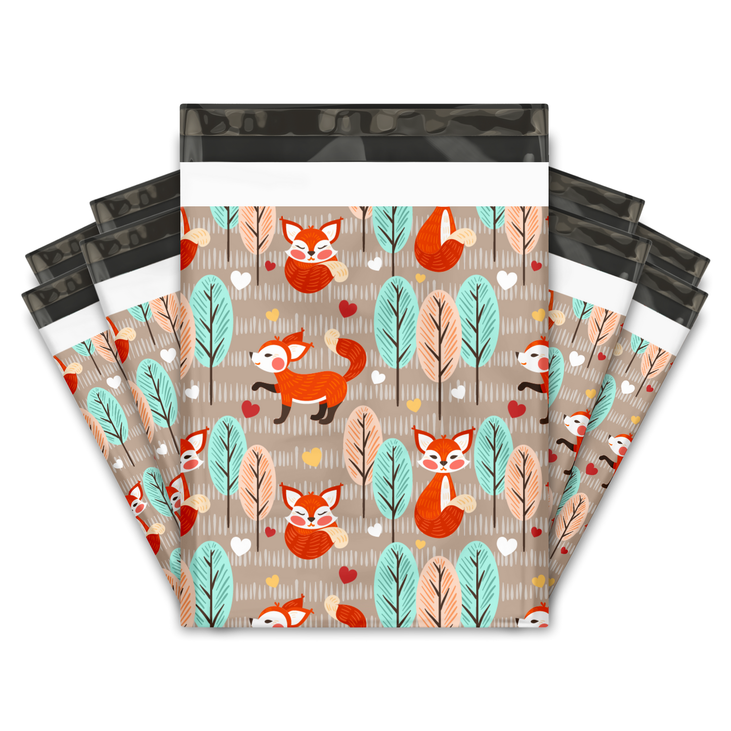 10x13" Poly Mailers - Fox Forest