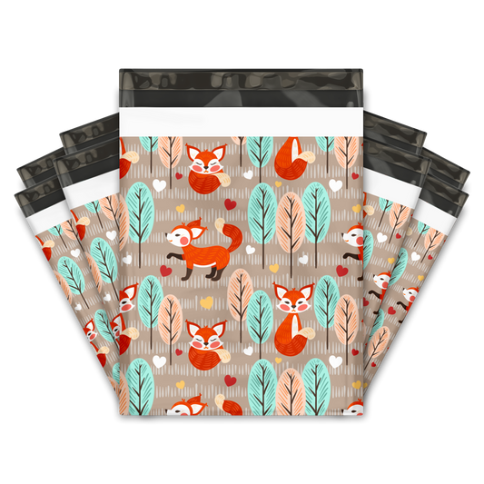 10x13" Poly Mailers - Fox Forest