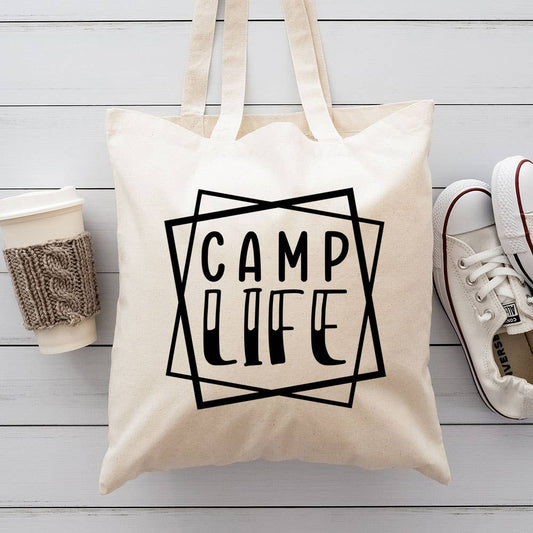 Camp Life Hiking Canvas Totes