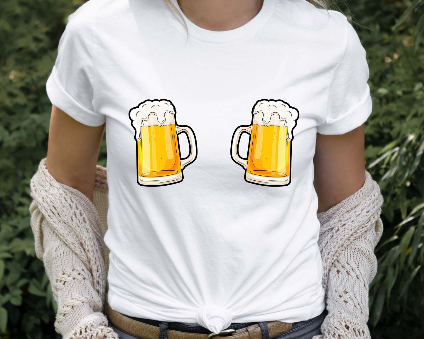 Oktoberfest Shirt, Beer Mugs Boobs Tee