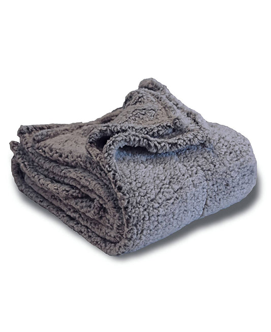 Alpine Fleece Frosted Sherpa Blankets 50" x 60"