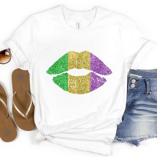 Mardi Gras Lips Women's Tee