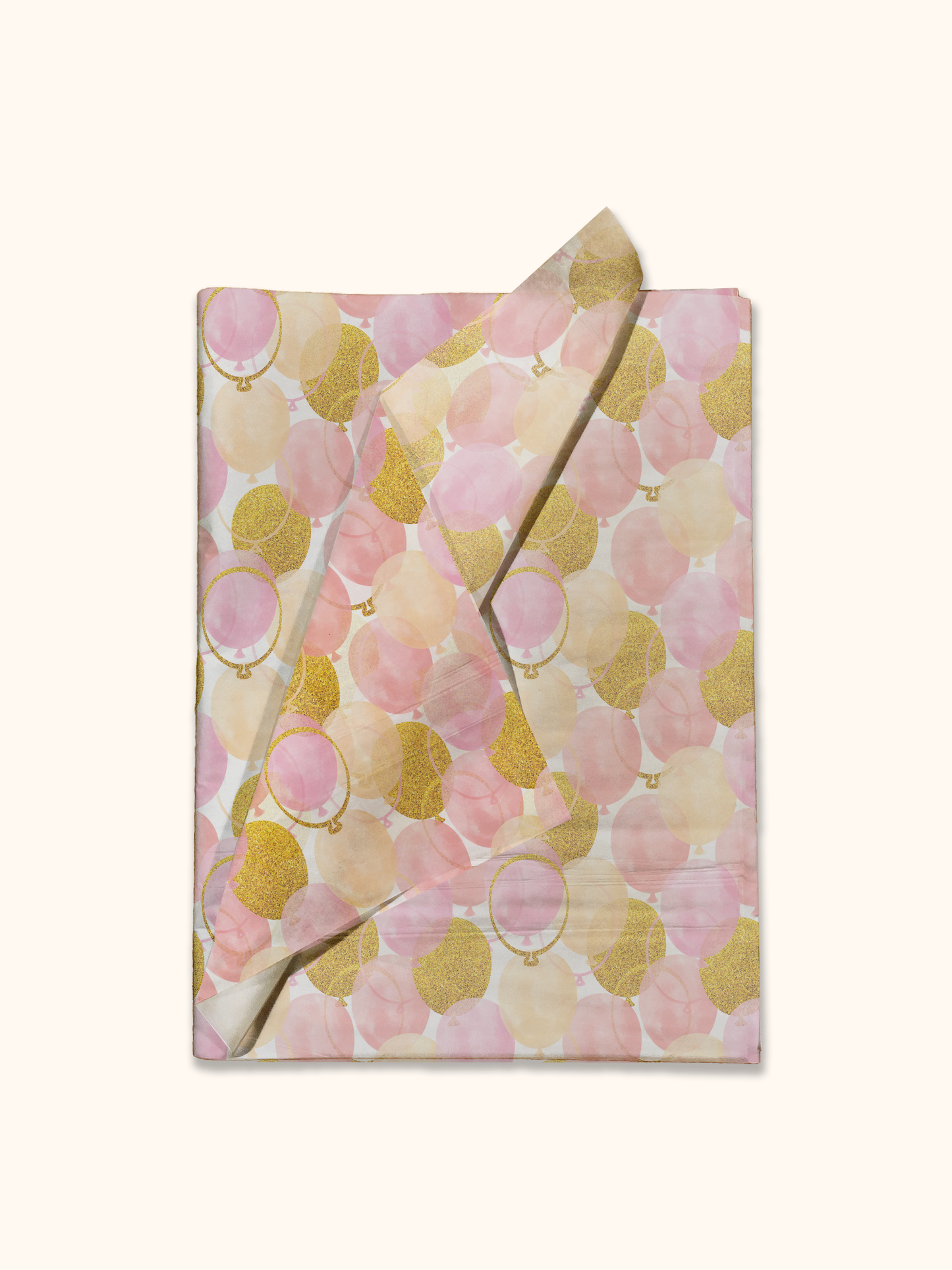 Pink and Gold Tissue Paper, Wrapping Paper