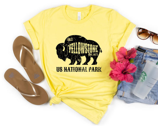 Yellowstone National Park Shirt, Buffalo Shirt