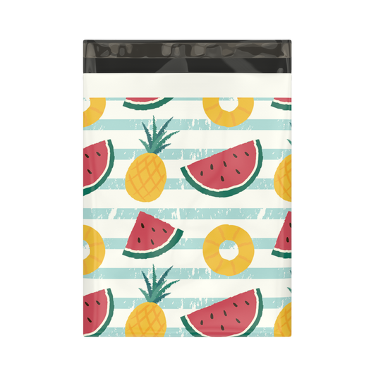 10x13" Poly Mailers - Watermelon and Pineapples