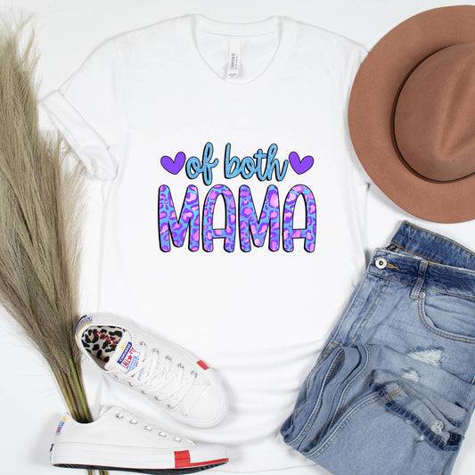 Mama of Both Leopard Graphic Tee