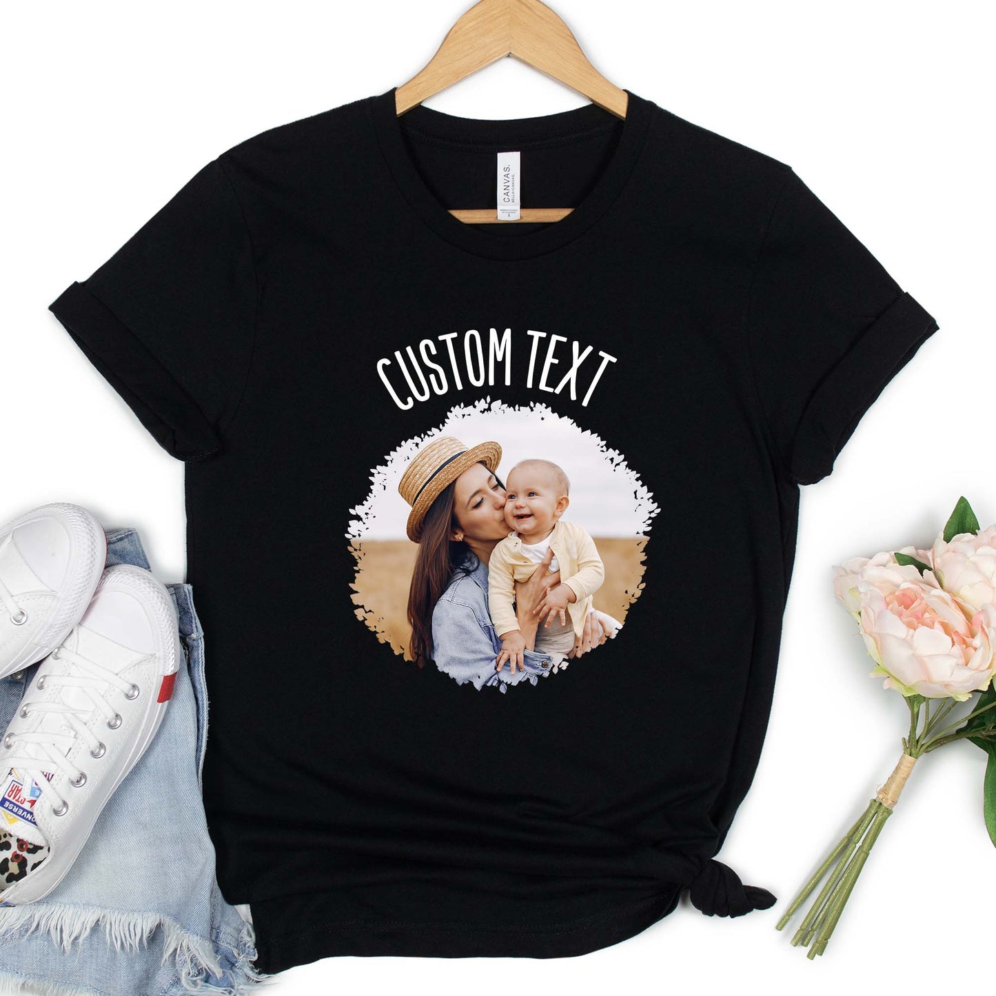 Custom Shirt with Text and Photo, Custom Design Shirt