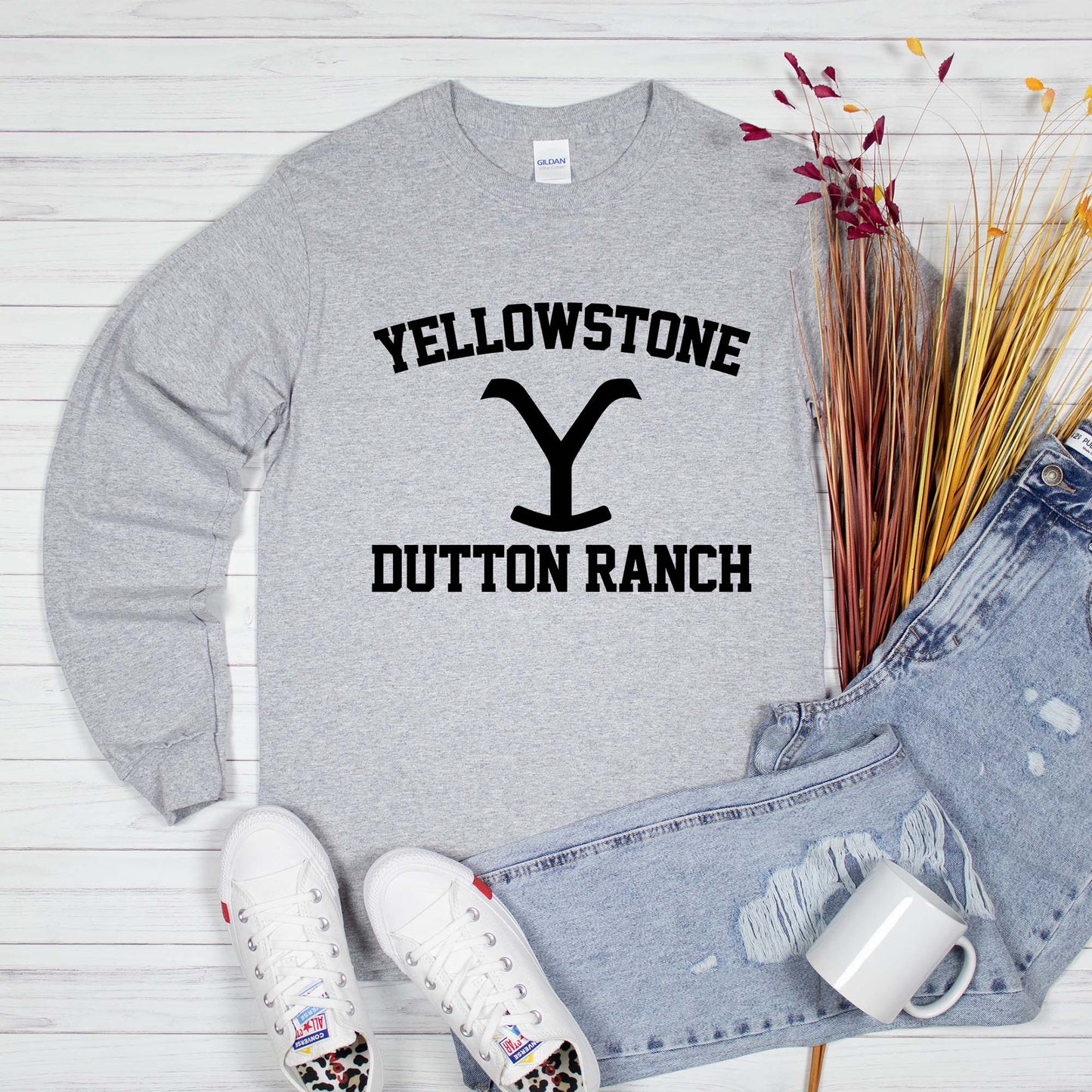 Yellowstone Dutton Ranch Shirt, Unisex Long Sleeved Shirt