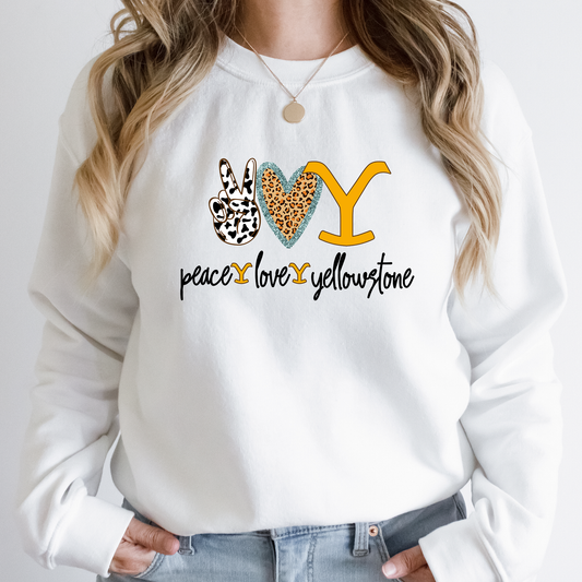 Peace Love Yellowstone Sweatshirt