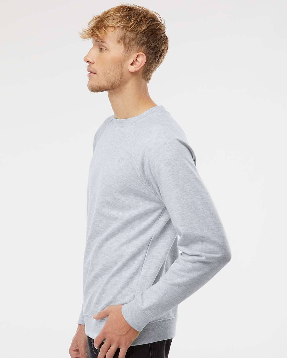 Unisex Lightweight Loopback Terry Crewneck Sweatshirt