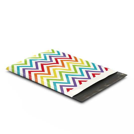10x13" Poly Mailers Rainbow Arrows