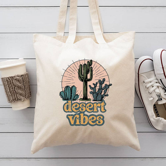 Desert Vibes Canvas Tote Bag