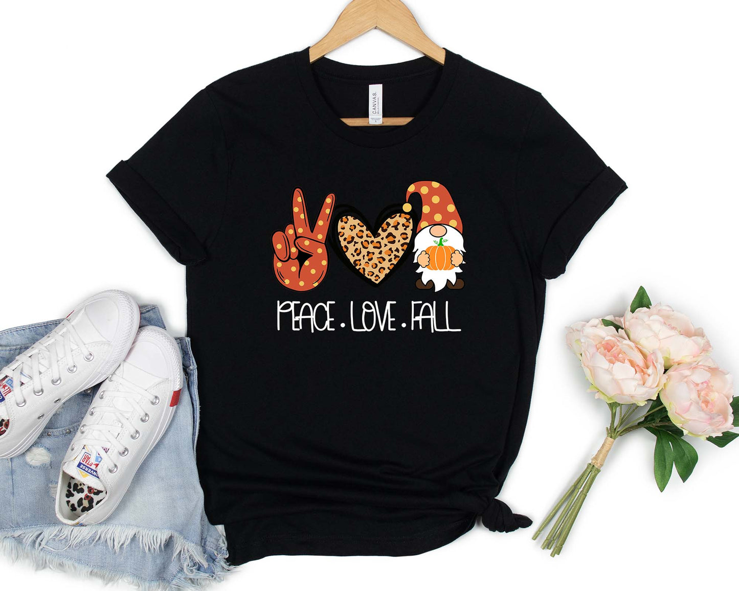 Peace Love Fall Shirt, Fall Graphic Tee