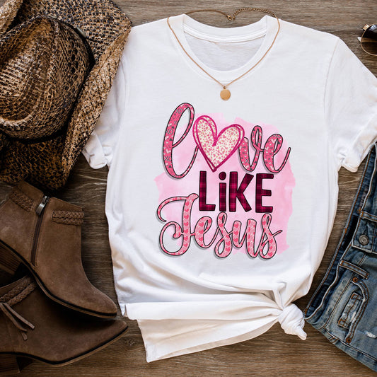 LOVE like Jesus Valentine's Day Graphic Tee