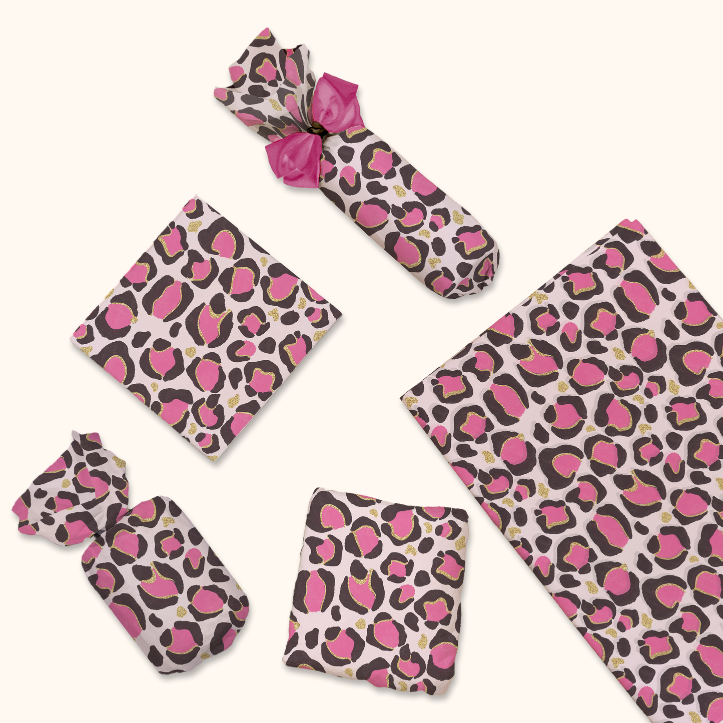 Pink Leopard Tissue Paper, Wrapping Paper