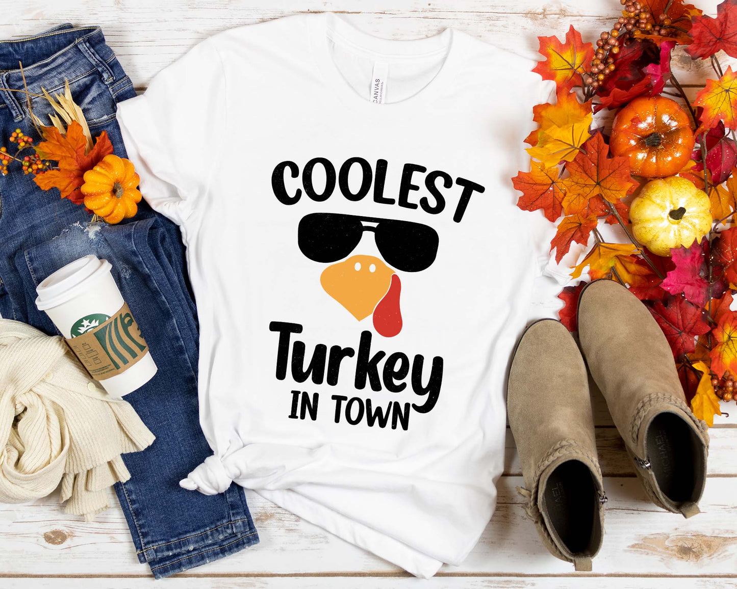 Coolest Turkey In The Town Tee