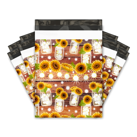 10x13" Poly Mailers - Sunflowers