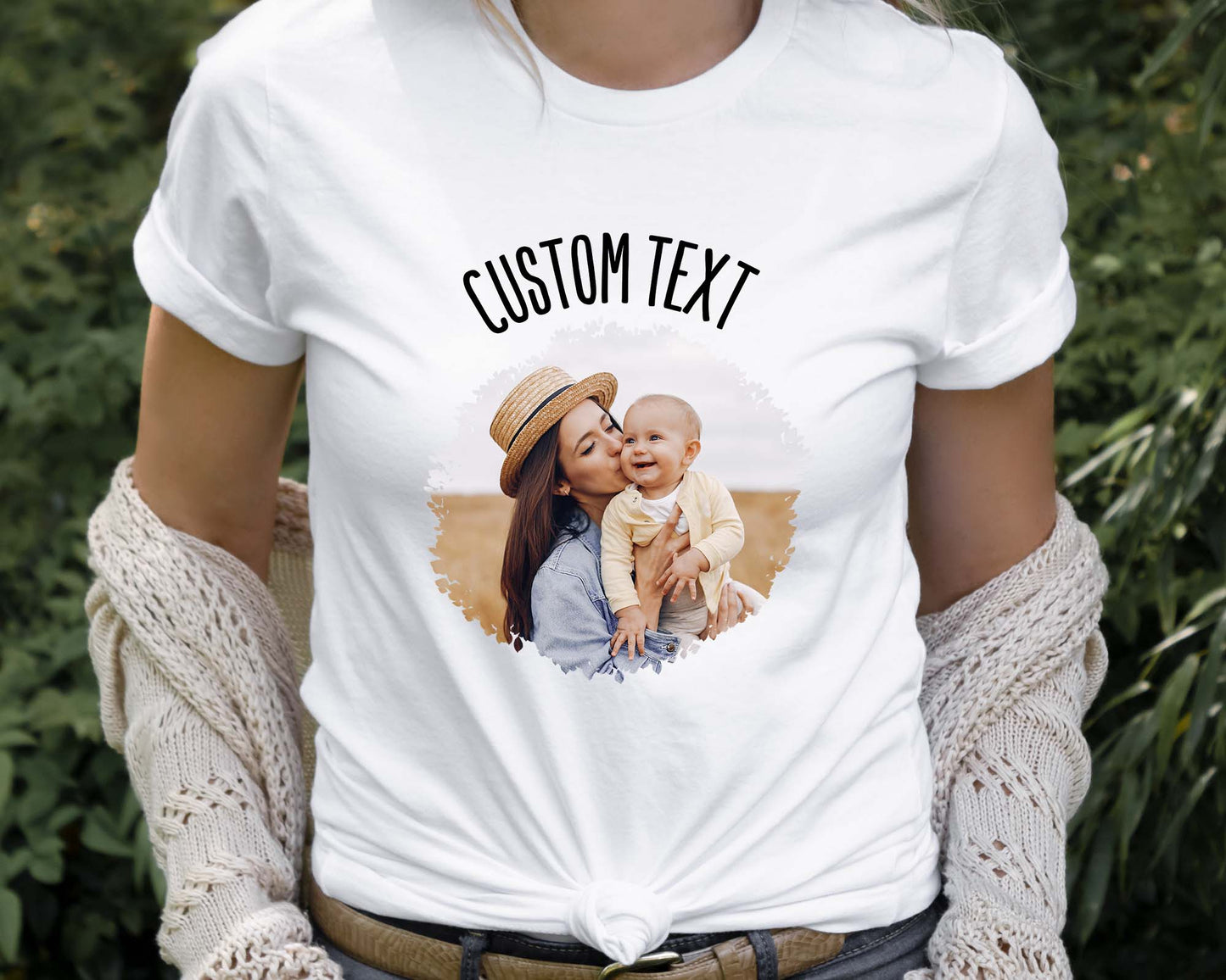 Custom Shirt with Text and Photo, Custom Design Shirt